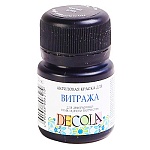Краска акриловая " Decola " 20мл витраж черная