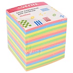 Блок бумаги " deVente " 9*9*9см, 5 пастельных цветов, офсет