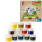 Гуашь " Луч " ZOO 9цв*15мл картонная упаковка