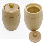 Деревянная заготовка из липы " Мастерская РуТвор " Бочонок, h= 95мм d=75мм