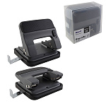 Дырокол на 30л " KW-trio " металлический, встроенная линейка, серый