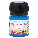 Краска акриловая " Decola " 20мл флуоресцентная голубая