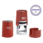 Оснастка для печати " Colop " d=41,5мм, корпус круглый, цвет корпуса chili, крышка, Printer R40 chili