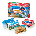 Игра настольная " Русский стиль " Мемо Достопримечательности России, состав: 52 карточки, картонная упаковка, 16*11,5*2,5см