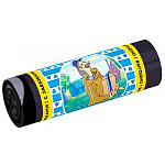 Мешки для мусора " Avikomp " 60л 10шт черные с завязками, толщина 14мкм, в рулоне, ПНД