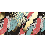 Конверт для денег " Миленд " Dream Cards Soft Touch Без названия- Разноцветный с золотым, 164*85мм, холодная фольга,твин лак