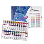 Краски акриловые художественные " Сонет " 24цв по 18мл, в тубах, картонная упаковка