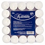 Свеча чайная " РСМ " 50шт Классика, 37,5*14мм, время горения 3-4часа, термоплёнка