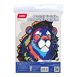 Роспись по дереву " Lori " Картина. Нео-животные. Гордый лев, в наборе: деревянная заготовка, краски, кисть, картонная упаковка