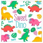 Салфетки " Веселуха " Милые Динозаврики 12шт 33*33см
