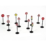 Набор " Совтехстром " Дорожные знаки, в наборе: 12элементов, пакет 2,6*8см