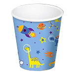 Набор стаканов " Миленд " 250мл, флоупак, Динозавры, в наборе 6шт