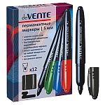 Маркер " deVente " черный 5мм пулевидный наконечник перманентный