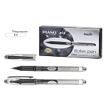 Роллер " Piano " X-5 0,5мм черный, цвет корпуса- серо-прозрачный