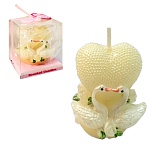 Свеча для торта " KWELT " Два лебедя " 5,5*6*5см, пластиковая упаковка