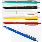 Ручка шариковая автоматическая " Piano " в дисплее синяя 0,7мм чернила на масляной основе, пластиковый цветной корпус (ассорти)