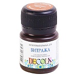 Краска акриловая " Decola " 20мл витраж коричневая