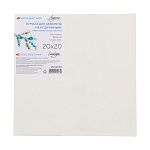 Бумага для акварели " Ладога " 20*20см на подрамнике, акварельная бумага белого цвета, 100% хлопок, плотность - 300г/м2, средне-зернистая поверхность