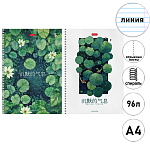 Тетрадь спираль А4 96л линия " Hatber " Дыхание тишины, офсет, обложка - мелованный картон, тиснение, перфорация, 2 дизайна в спайке