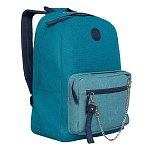 Рюкзак " Grizzly " 27*38*14см изумрудный, 1 отделение, внутренний карман для планшета или ноутбука 13", объемный карман спереди с дополнительным карманом на молнии, карман быстрого доступа сверху, потайной карман на задней стенке, укрепленная спинка