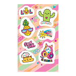 Наклейки " Мир открыток " 0-11 А6 Яркие стикеры, без отделки