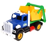 Машинка " Лена " Самосвал для мусора, пластик, 40x23x17см, в сетке, ассорти (без возможности выбора цвета)