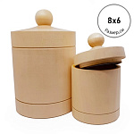 Деревянная заготовка из липы " Мастерская РуТвор " Ставень, h=80мм d=60мм