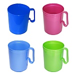 Кружка 0,35л " Милих " пластиковая, ассорти (без возможности выбора цвета)