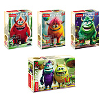 Пазлы " Hatber "  24элементов Монстрики 17,5*13см, в рамке, картонная упаковка, 4 дизайна