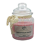 Свеча ароматизированная в банке " РСМ " Цветочный вальс, 75*120мм, время горения 45часов, со стеклянной крышкой