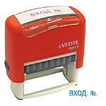 Штамп стандартный " deVente " №02 Вход №, цвет корпуса красный, 9011T