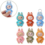 Брелок " Mazari " Лабубу, 10,5см, пластиковый, металлическое кольцо, ассорти (без возможности выбора цвета), пакет