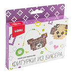 Фигурки из бисера " Lori " Медвежонок, щенок, бисер, проволока, инструкция, картонная упаковка, европодвес