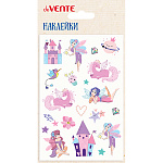 Наклейки " deVente " А6 Мир феи, объемные мягкие, многоразовые, пакет, европодвес