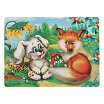 Пазлы " Антураж " Зайчик и лисичка, 7 элементов