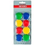 Набор магнитов " Глобус " 40мм 8шт цветные