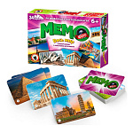 Игра настольная " Русский стиль " Мемо Весь мир, состав: 52 карточки, инструкция, картонная упаковка, 16*11,5*2,5см