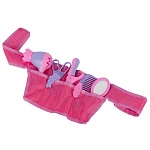 Игровой набор " Совтехстром " Парикмахер №4, в наборе: пояс, расческа, ножницы, плойка, фен, заколка 2шт, зеркало, пакет 20*17*6см