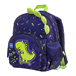 Рюкзак " Hatber " 27*23*11см Kids Лучший друг Дино, 1 отделение, 2 боковых кармана, 1 передний карман, ручка-петля, регулируемые лямки, светоотражатели, полиэстер