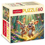 Пазлы " Hatber "  60эл Лесные малыши 16,5*23см, в картоной коробке