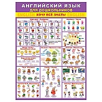 Плакат " Мир открыток " 0-02 А2 Английский язык для дошкольников