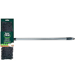 Швабра " Master Fresh " Premium, плоская 43*13см, универсальная, телескопическая металлическая ручка 71см, микрофибра с длинным ворсом