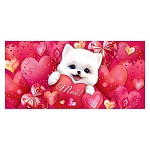 Конверт для денег " Мир открыток " 4-15 Тебе! Белый котик, 168*83мм, без отделки