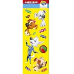 Наклейка " Мир поздравлений " ПВХ Белка и Стрелка декоративные европодвес