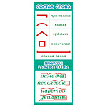 Закладка магнитная " Мир открыток " 2-89 Состав слова, 61*164мм