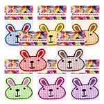 Термонаклейка с вышивкой " Зайчик " 85*75мм, 1шт в упаковке, цвет - ассорти, европодвес