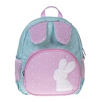 Рюкзак " Hatber " 27*23*11см Kids Пушистые ушки, 1 отделение, 2 боковых кармана, 1 передний карман, ручка-петля, регулируемые лямки, светоотражатели, полиэстер