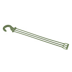 Подвес для кашпо " Миленд " Оливковый, пластик, 53см