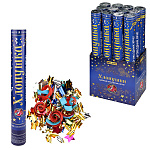 Хлопушка " Миленд " Звезды 40см фольгированные+серпантин бумажный