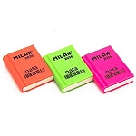 Ластик " Milan " пластиковый, в форме книжки, ассорти, 39*29*9мм